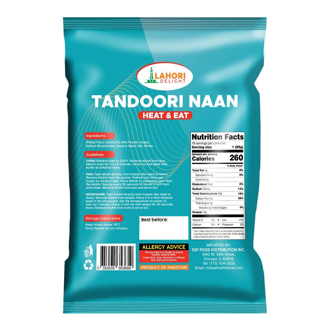 Tandoori Naan Value Pack (16pcs) - Lahori Delight