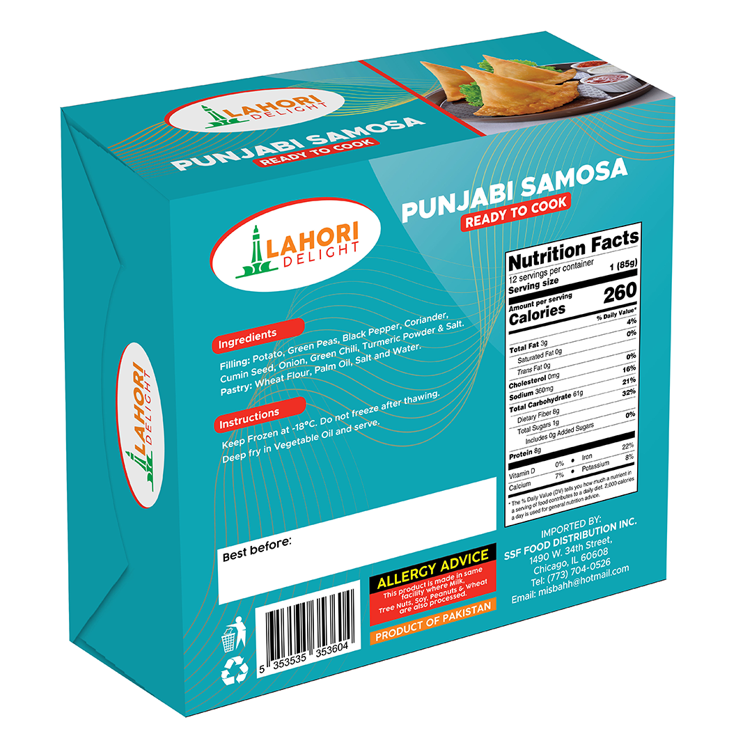 Punjabi Samosa Big Size (12pcs) - Lahori Delight