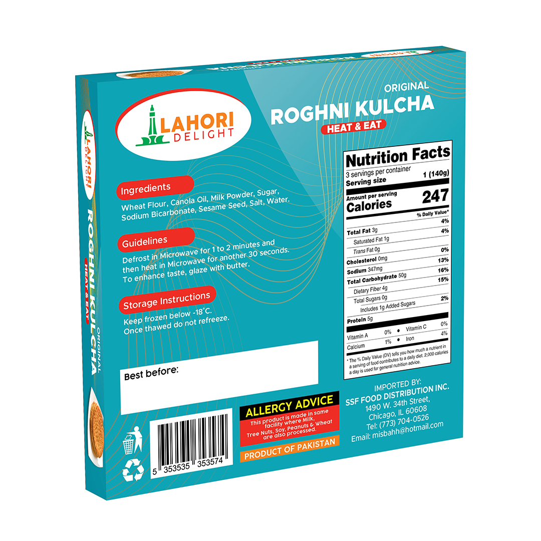 Roghni Kulcha (3pcs) - Lahori Delight