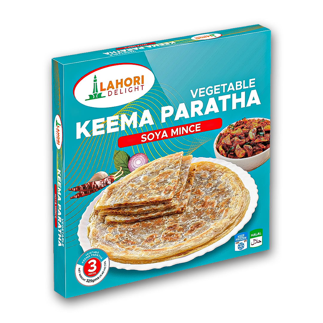 Vegetable Keema Paratha (Soya Mince) - Lahori Delight