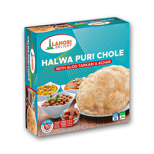 Halwa Puri Chole (10pcs) - Lahori Delight