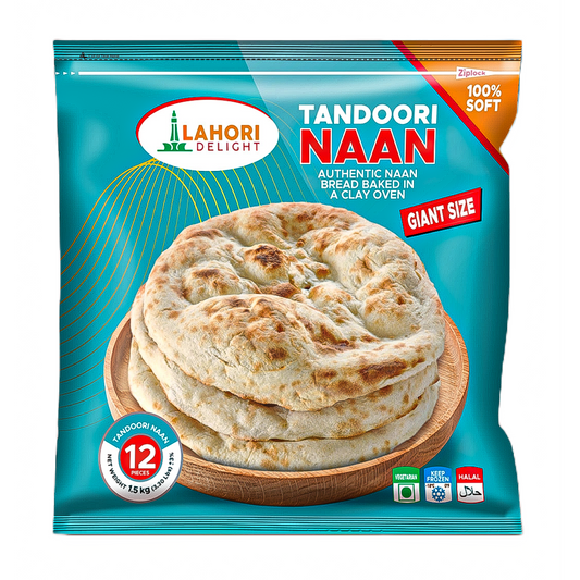 Tandoori Naan Giant Size (12pcs) - Lahori Delight