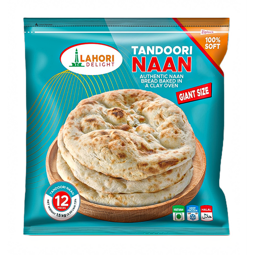 Tandoori Naan Giant Size (12pcs) - Lahori Delight